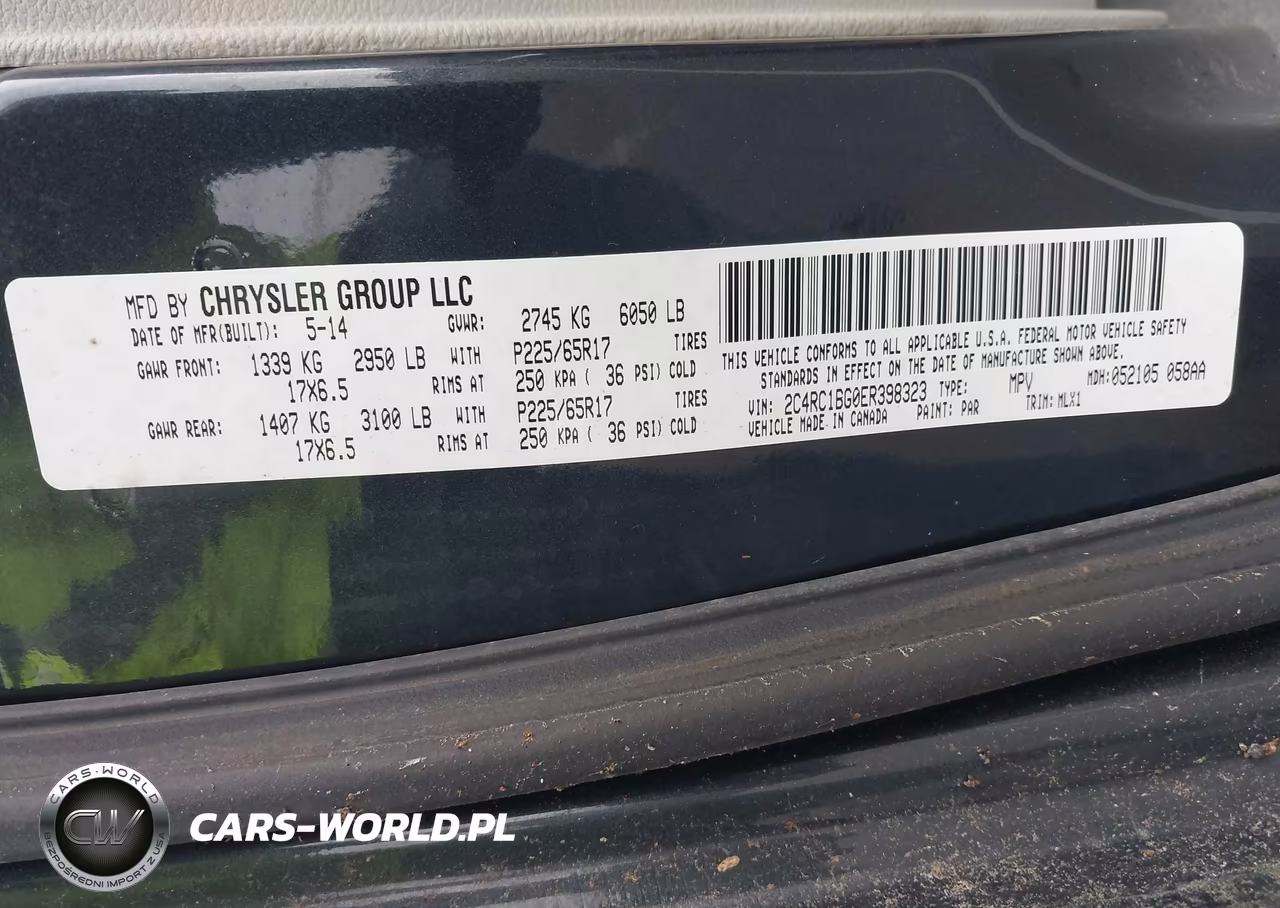 2014 Chrysler Town & Country Touring VIN:2C4RC1BG0ER398323 - 9