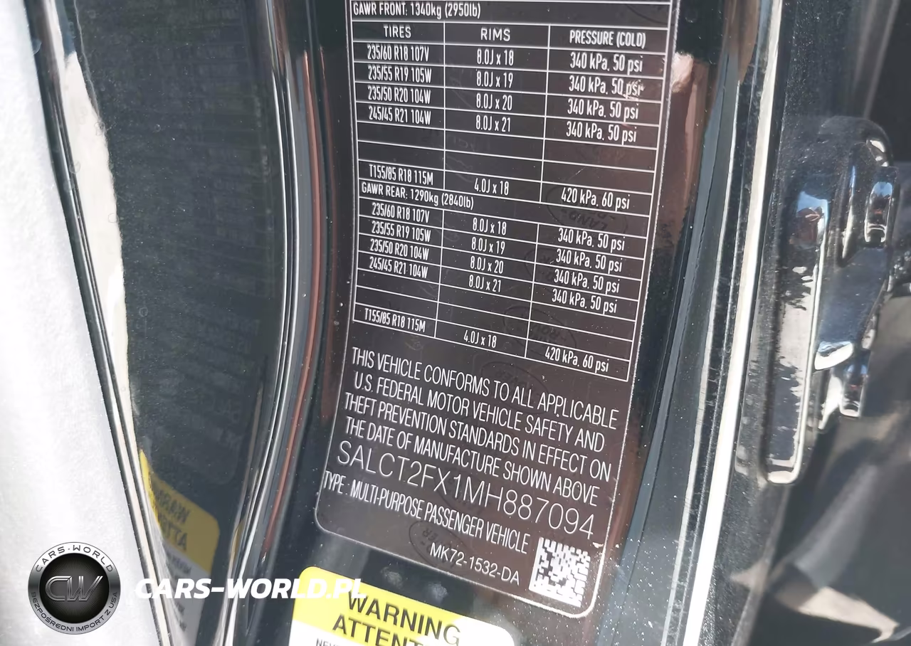 2021 Land Rover Discovery Sport S R-Dynamic VIN:SALCT2FX1MH887094 - 9