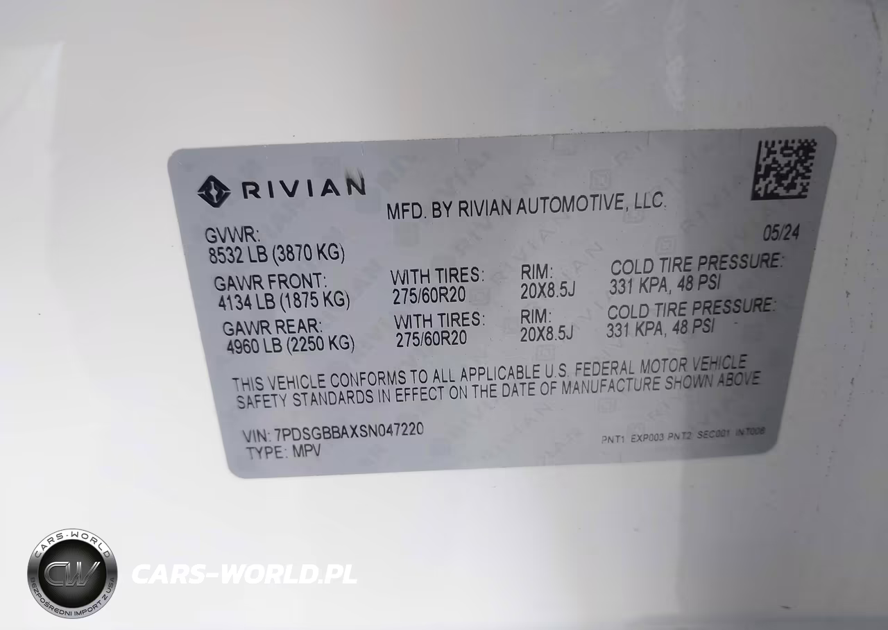 2025 Rivian R1S Adventure Dual Motor Large Pack-Adventure Dual Motor Max Pack VIN:7PDSGBBAXSN047220 - 9