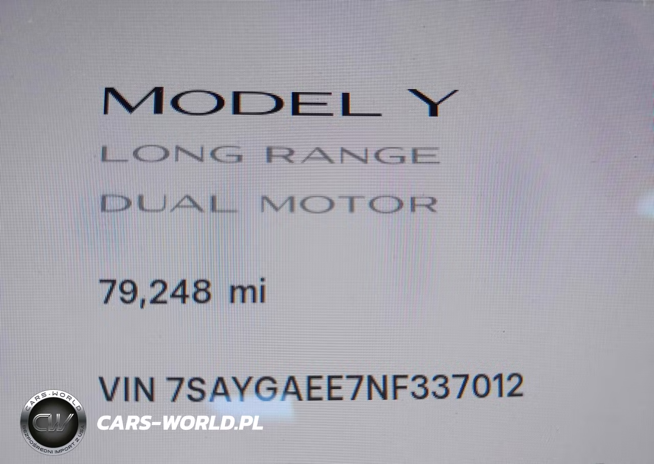 2022 Tesla Model Y Long Range Dual Motor All-Wheel Drive VIN:7SAYGAEE7NF337012 - 13