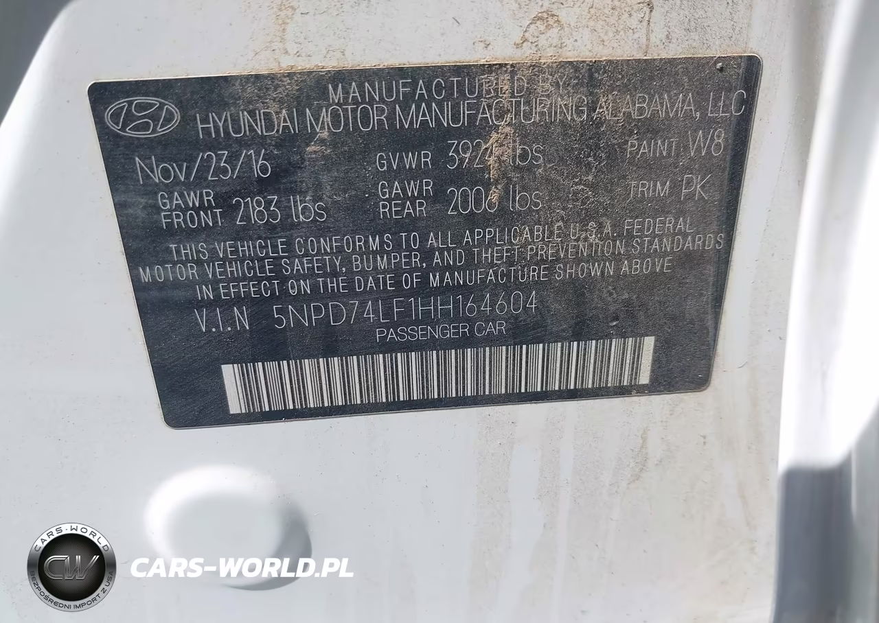 2017 Hyundai Elantra Se VIN:5NPD74LF1HH164604 - 9