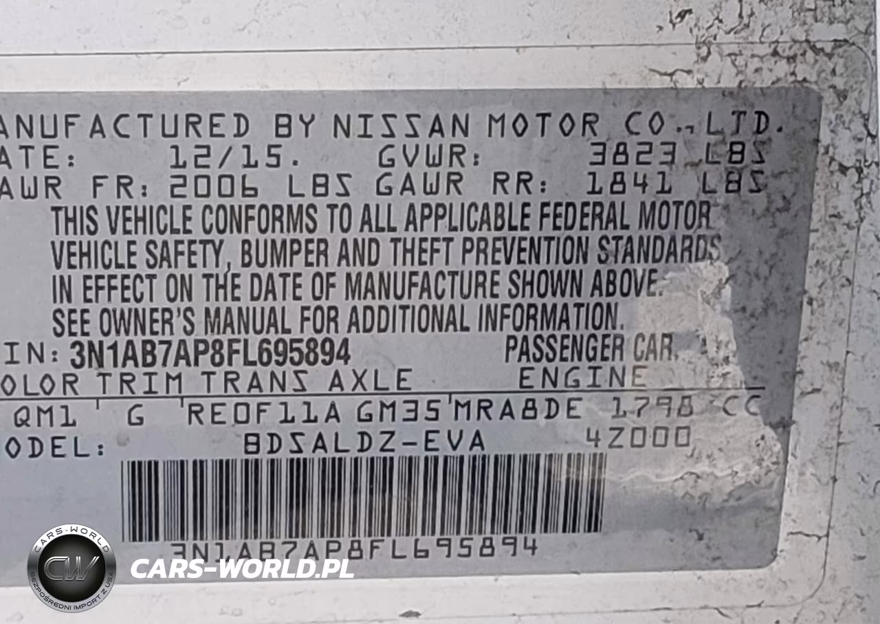 2015 Nissan Sentra Sv VIN:3N1AB7AP8FL695894 - 9
