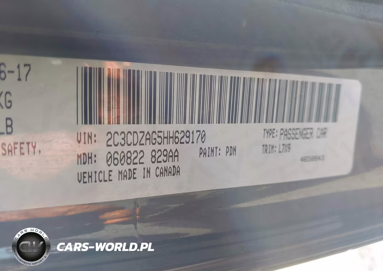 2017 Dodge Challenger Sxt VIN:2C3CDZAG5HH629170 - 9