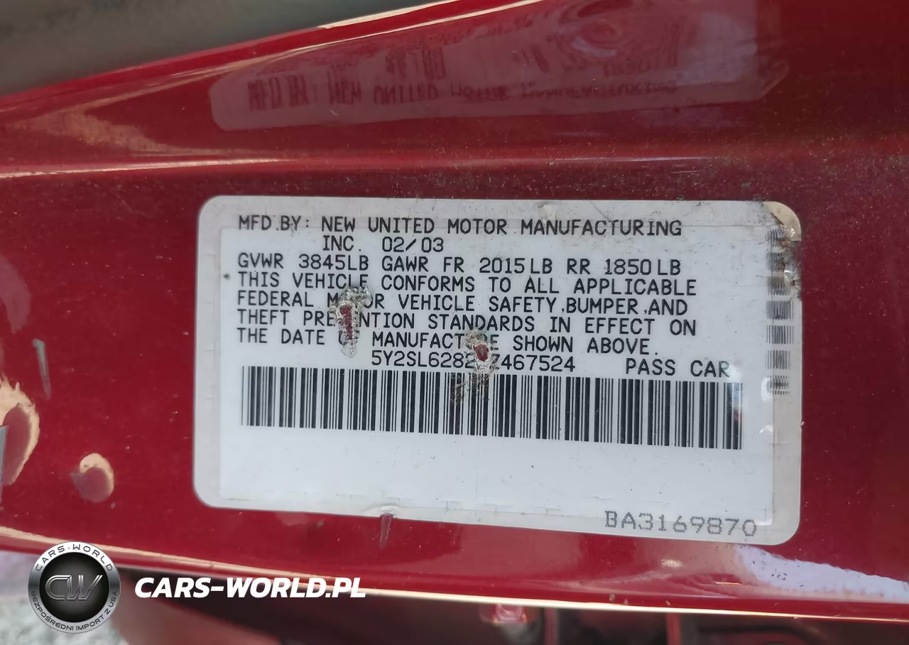 2003 Pontiac Vibe VIN:5Y2SL62823Z467524 - 12