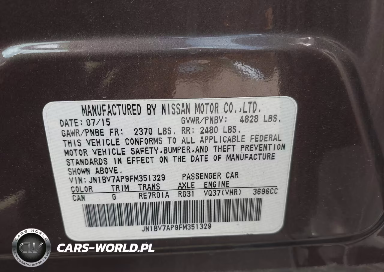 2015 Infiniti Q50 Premium VIN:JN1BV7AP9FM351329 - 9