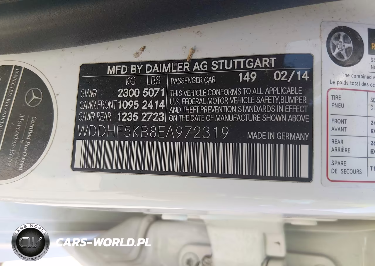 2014 Mercedes-Benz E 350 VIN:WDDHF5KB8EA972319 - 9