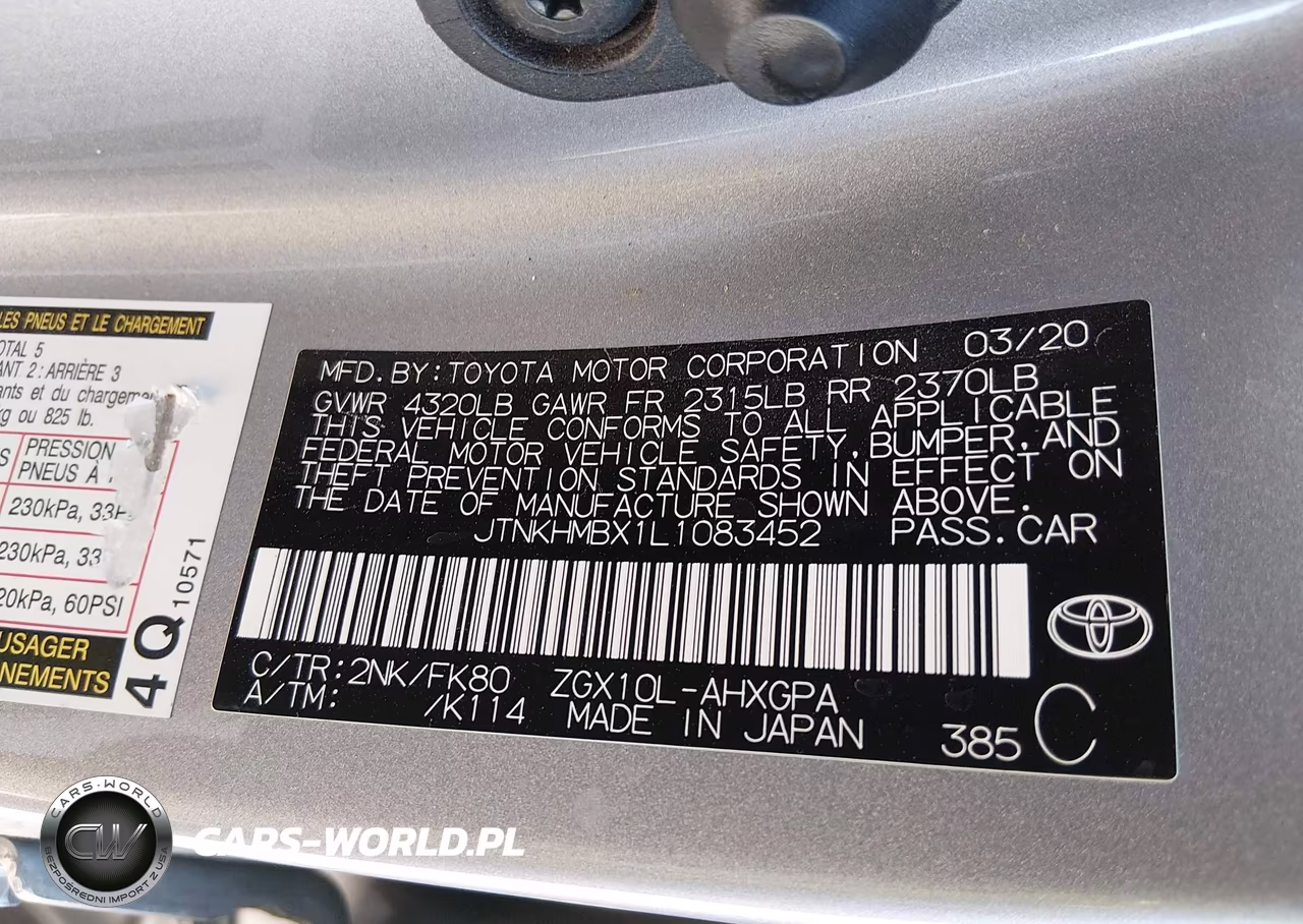 2020 Toyota C-Hr Xle VIN:JTNKHMBX1L1083452 - 9