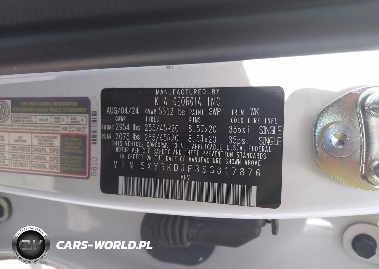 2025 Kia Sorento X-Line Sx Prestige VIN:5XYRKDJF3SG317876 - 9