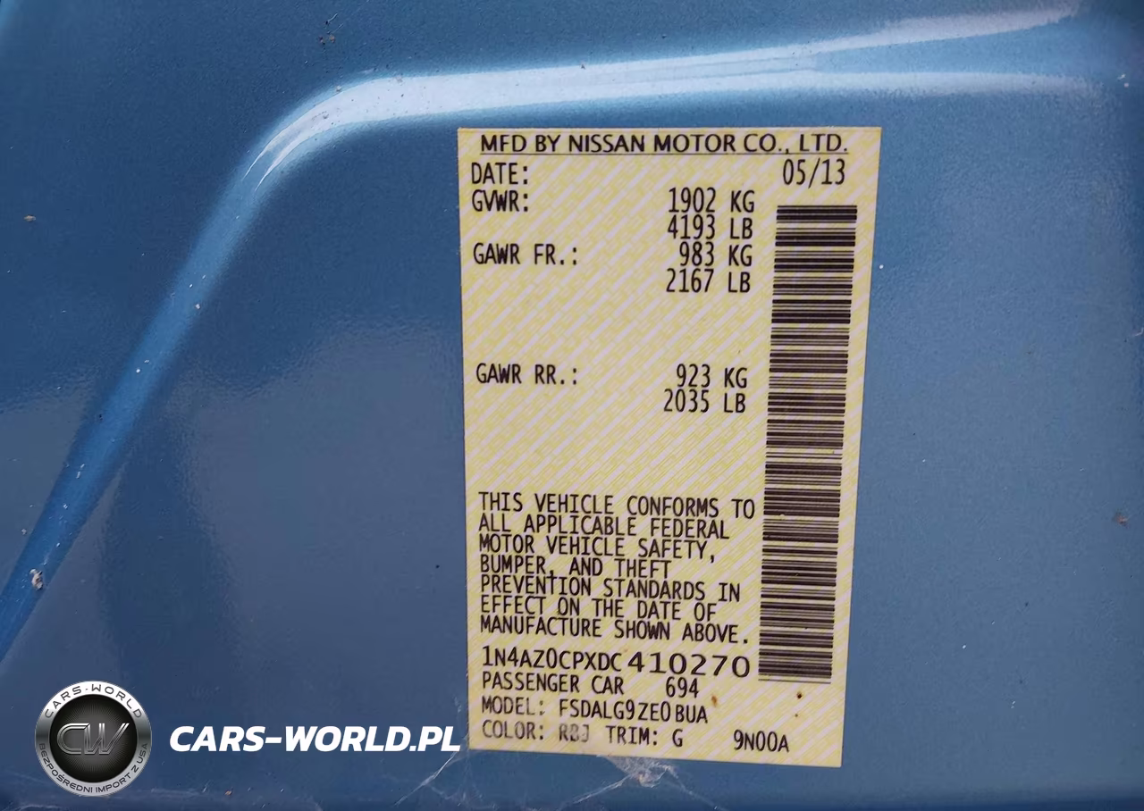 2013 Nissan Leaf Sl VIN:1N4AZ0CPXDC410270 - 9