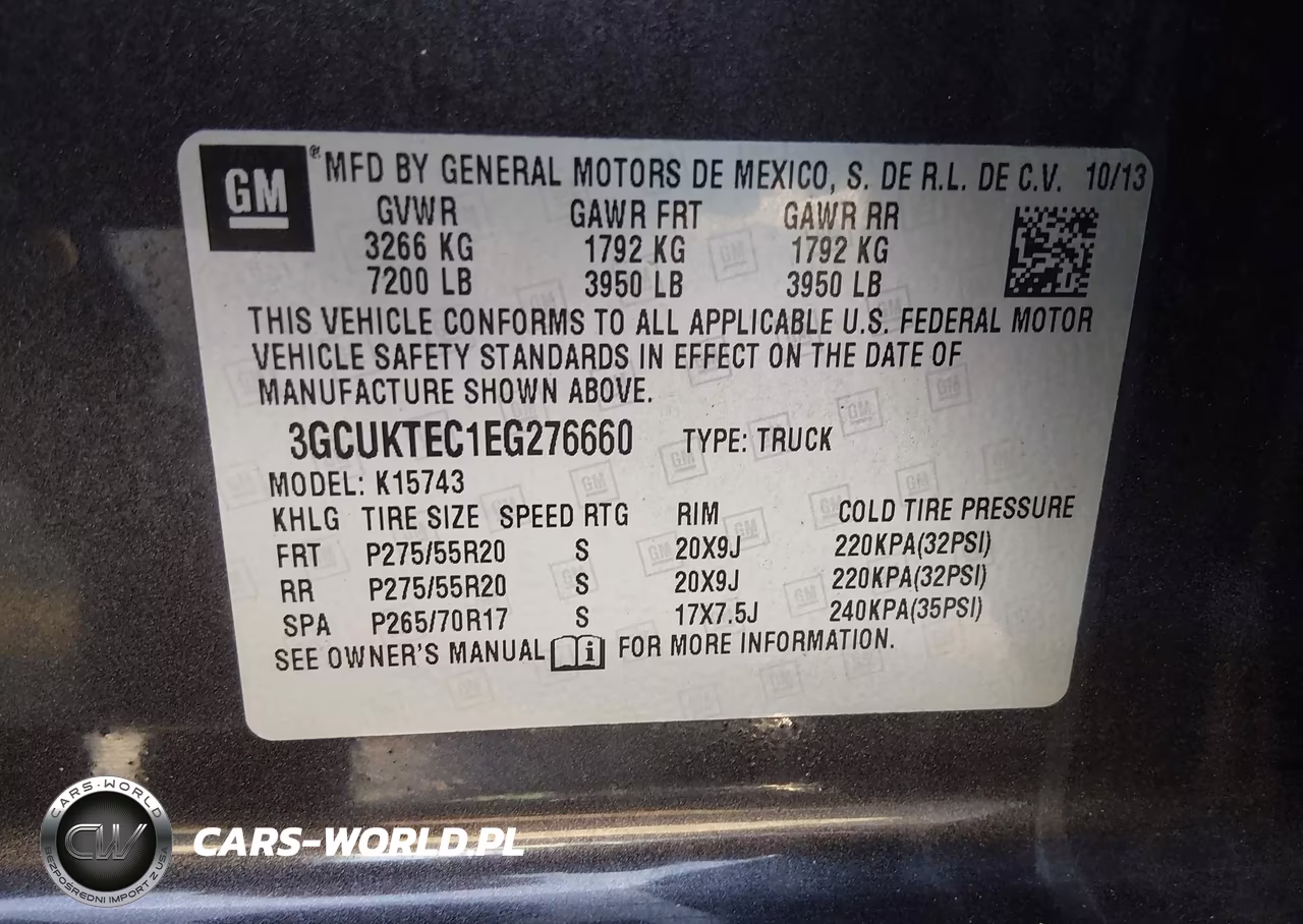 2014 Chevrolet Silverado 1500 High Country VIN:3GCUKTEC1EG276660 - 9