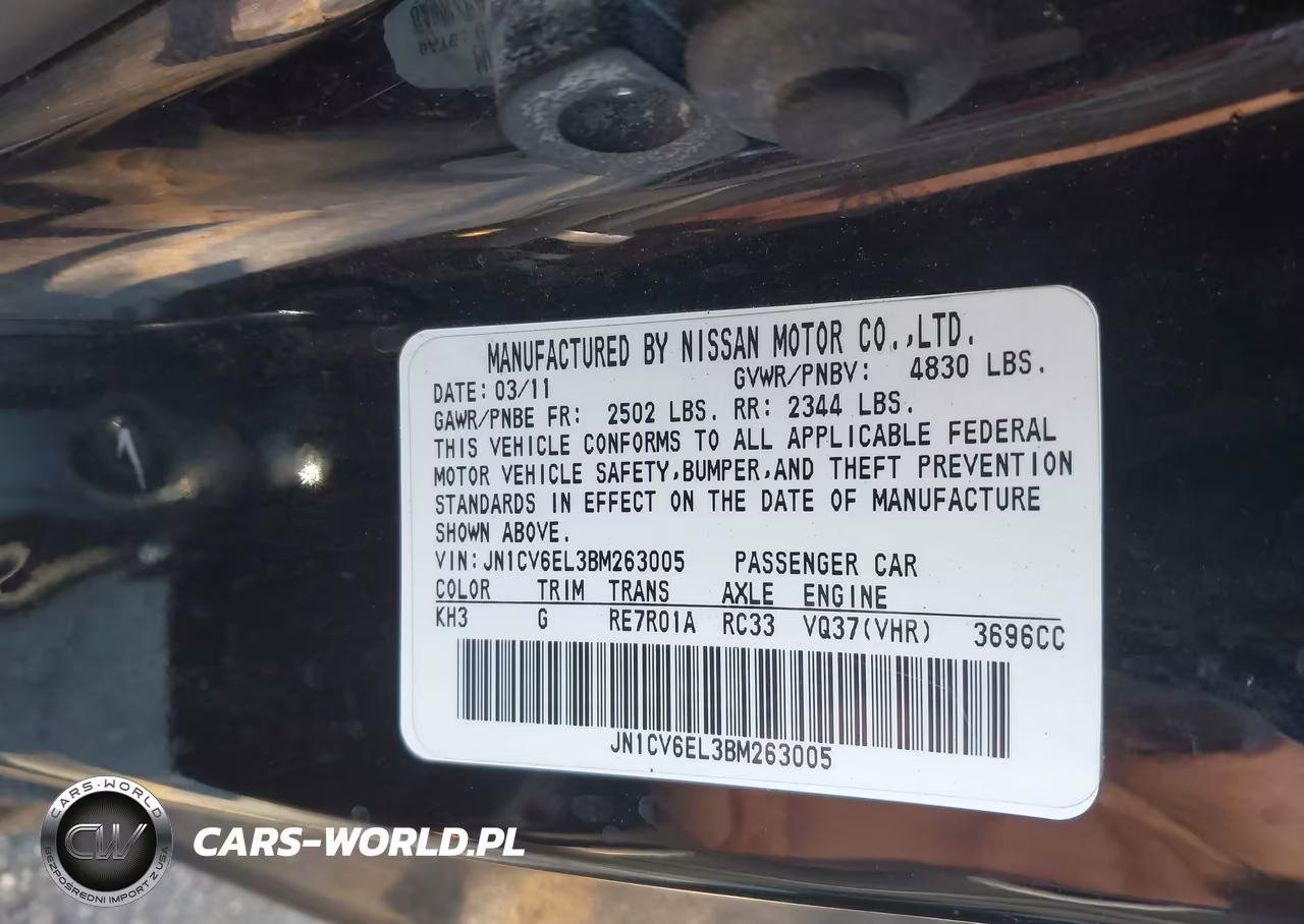 2011 Infiniti G37X VIN:JN1CV6EL3BM263005 - 9