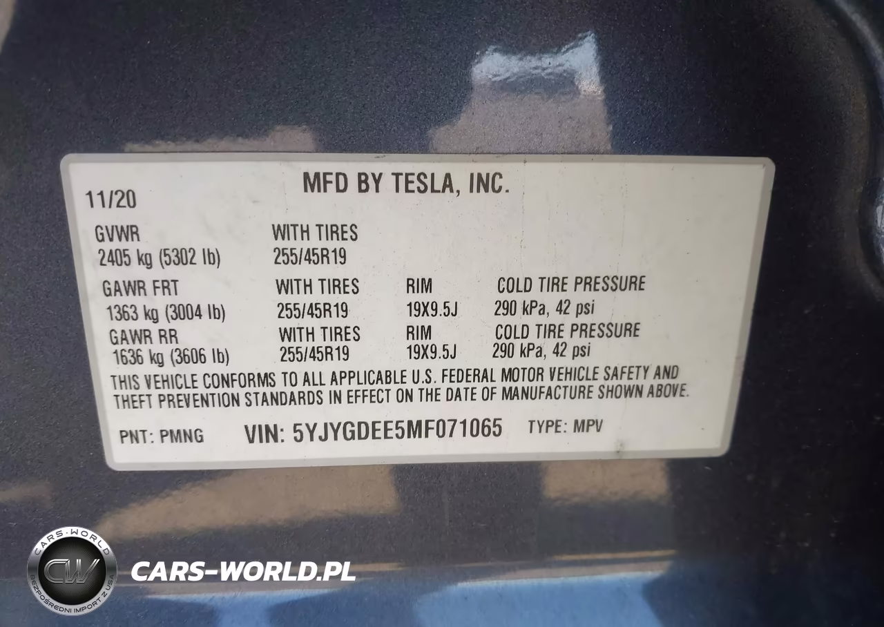 2021 Tesla Model Y Long Range Dual Motor All-Wheel Drive VIN:5YJYGDEE5MF071065 - 9