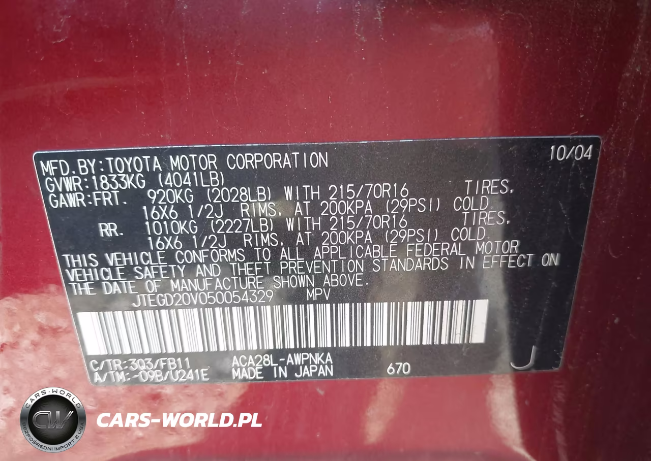 2005 Toyota Rav4 VIN:JTEGD20V050054329 - 9
