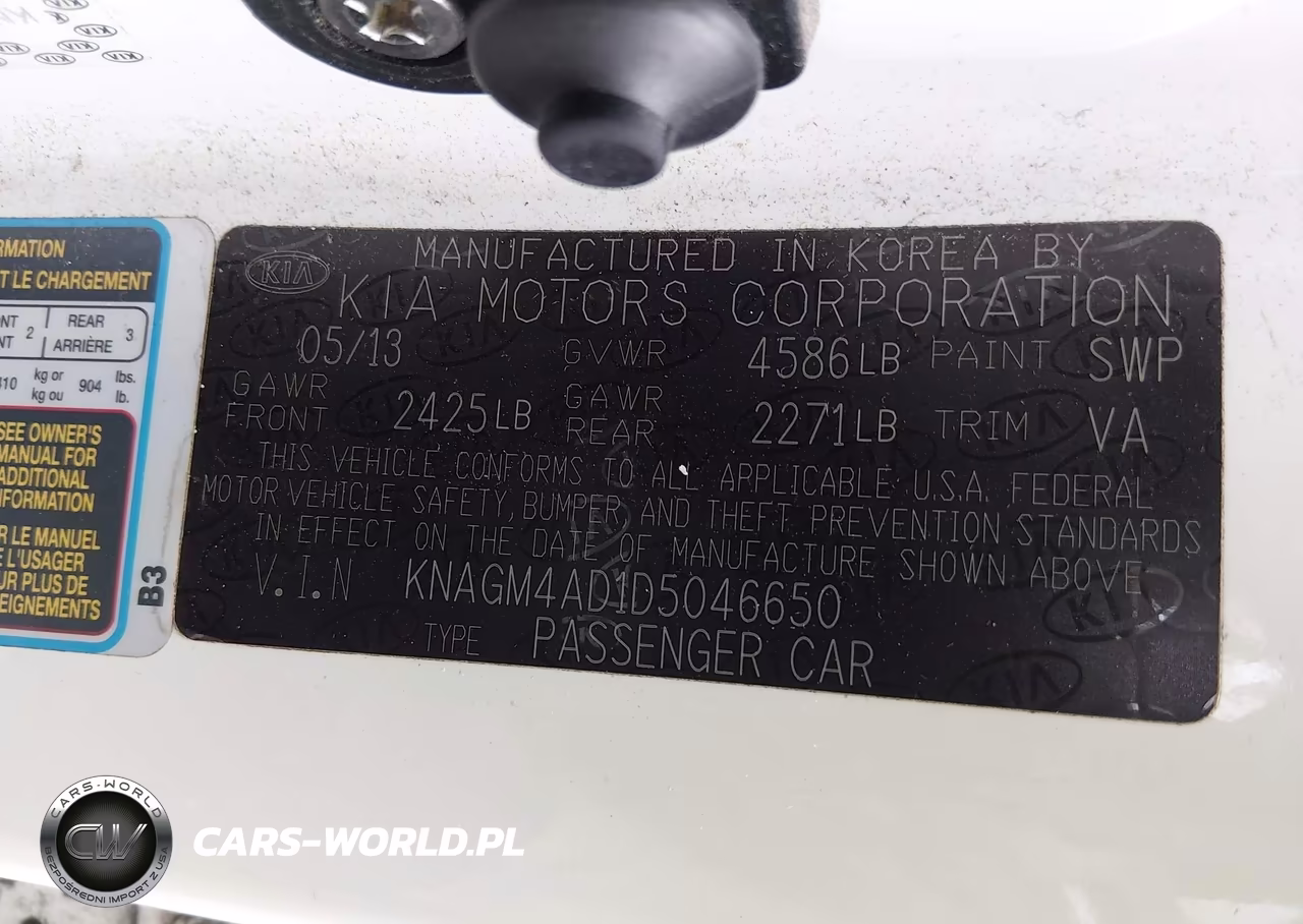 2013 Kia Optima Hybrid Lx VIN:KNAGM4AD1D5046650 - 9