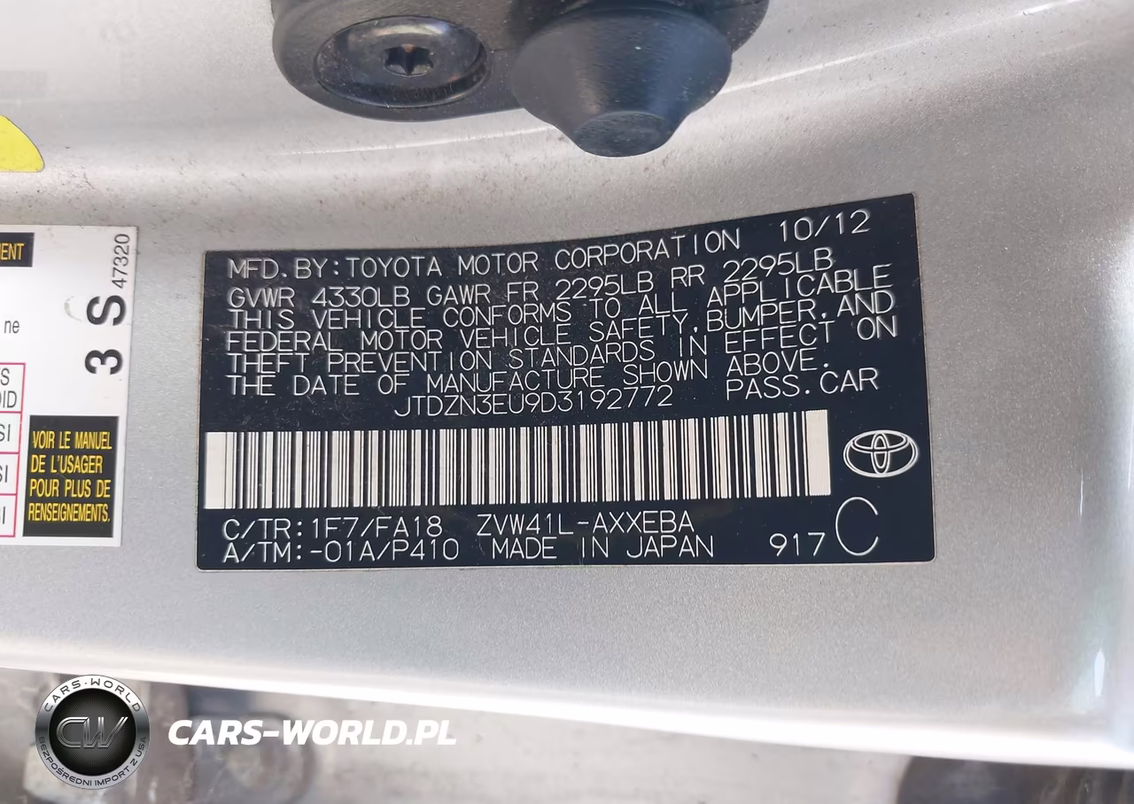 2013 Toyota Prius V Two VIN:JTDZN3EU9D3192772 - 9