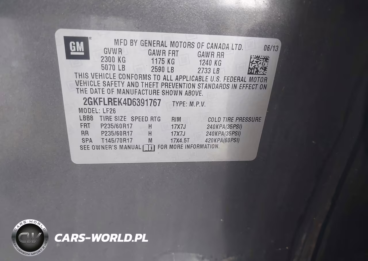 2013 GMC Terrain Sle-1 VIN:2GKFLREK4D6391767 - 9