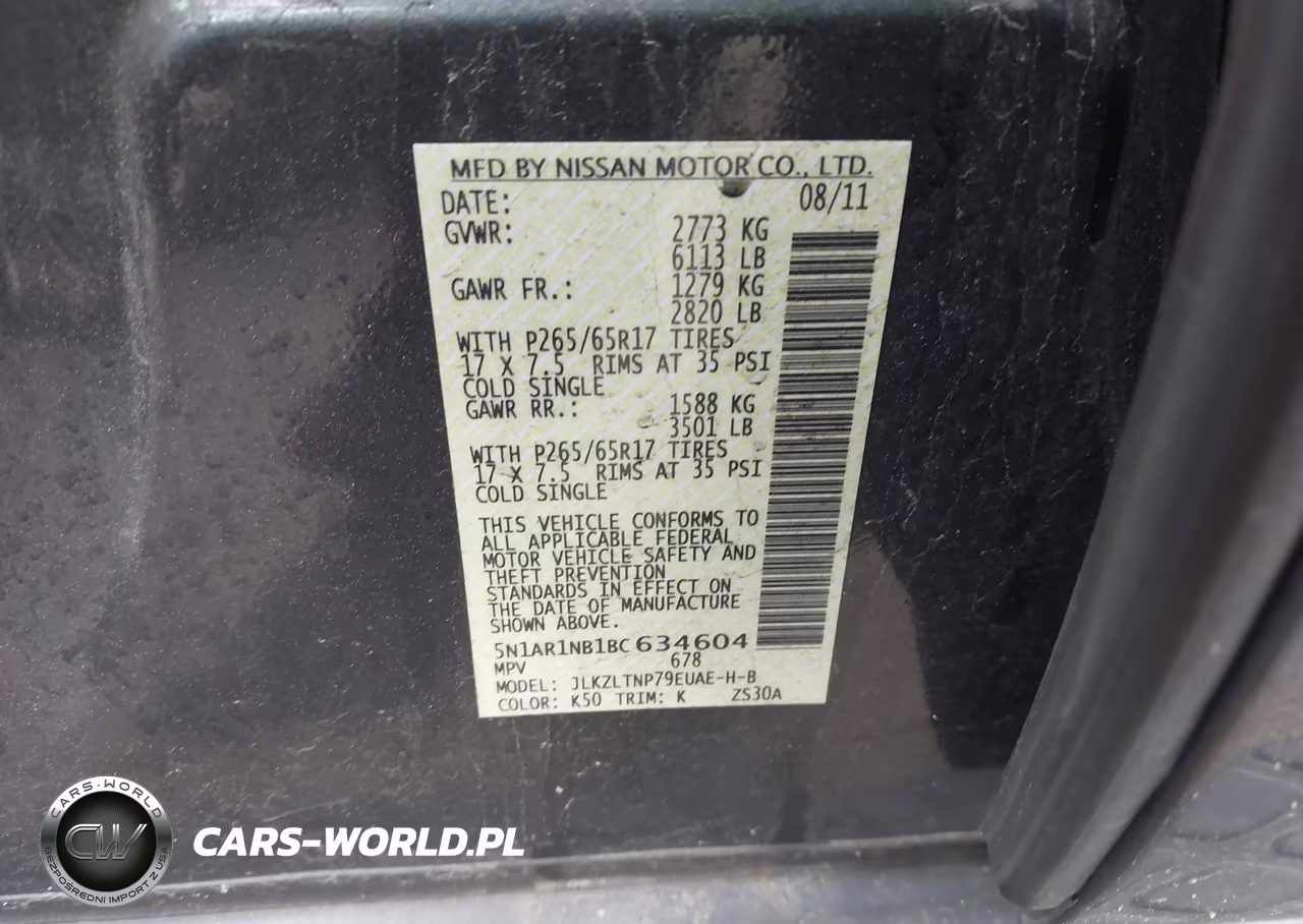 2011 Nissan Pathfinder Silver VIN:5N1AR1NB1BC634604 - 9