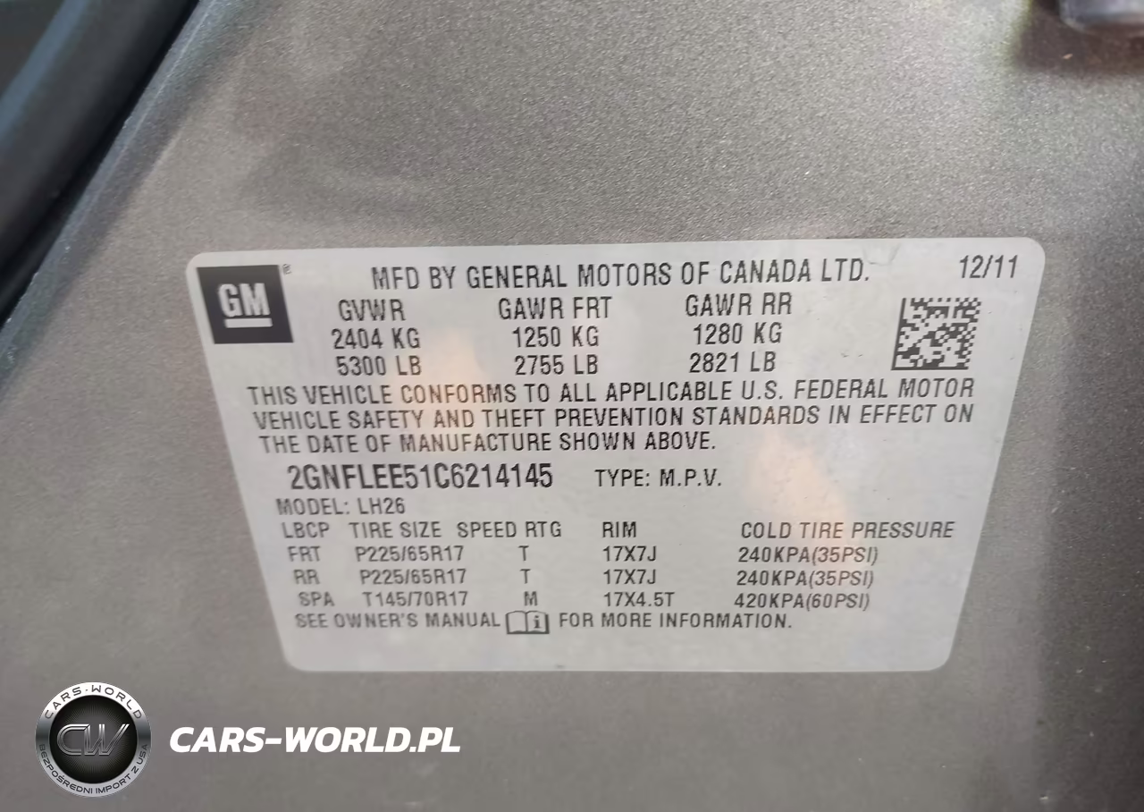 2012 Chevrolet Equinox Lt W-1Lt VIN:2GNFLEE51C6214145 - 9