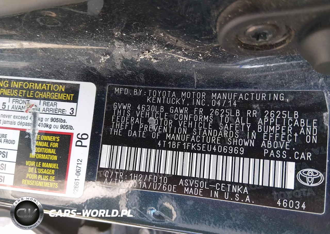 2014 Toyota Camry Le VIN:4T1BF1FK5EU406969 - 9