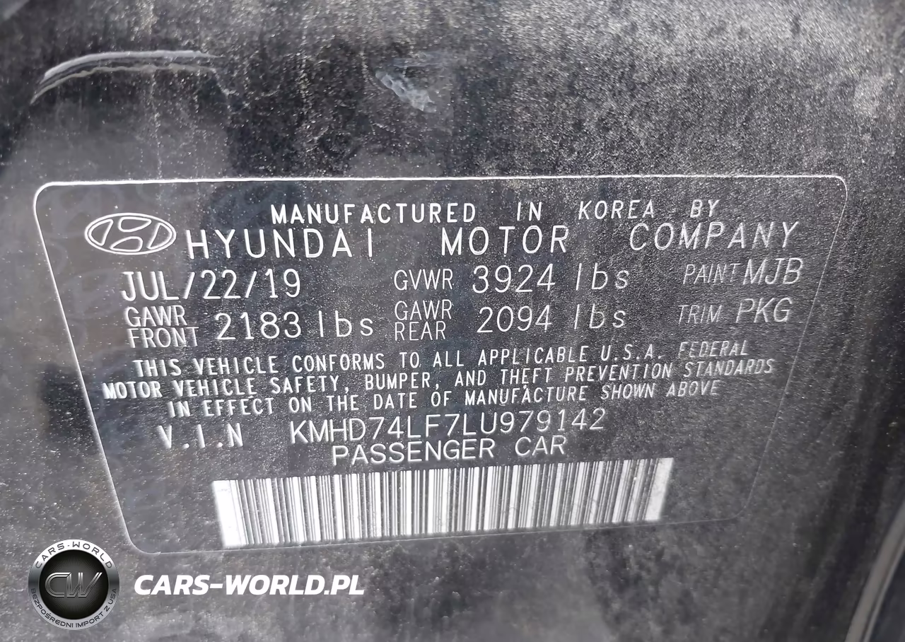 2020 Hyundai Elantra Se VIN:KMHD74LF7LU979142 - 9