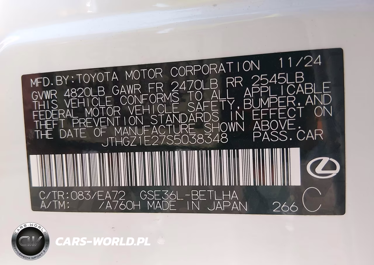 2025 Lexus Is 350 F Sport VIN:JTHGZ1E27S5038348 - 9