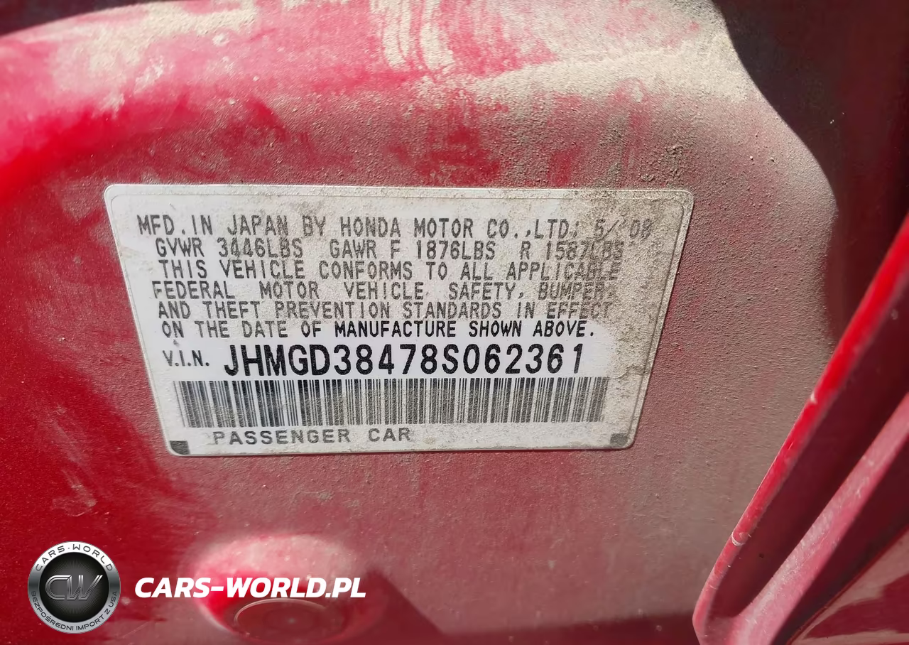 2008 Honda Fit VIN:JHMGD38478S062361 - 9