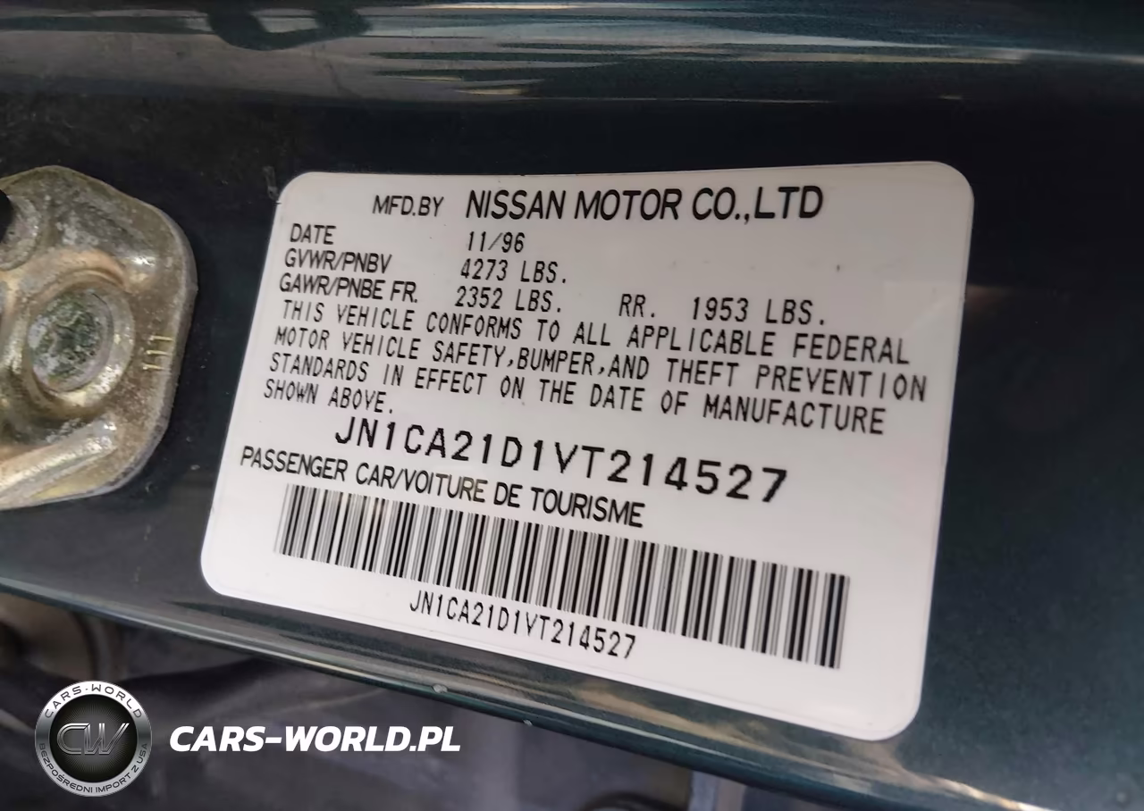 1997 Nissan Maxima Gle-Gxe-Se VIN:JN1CA21D1VT214527 - 9