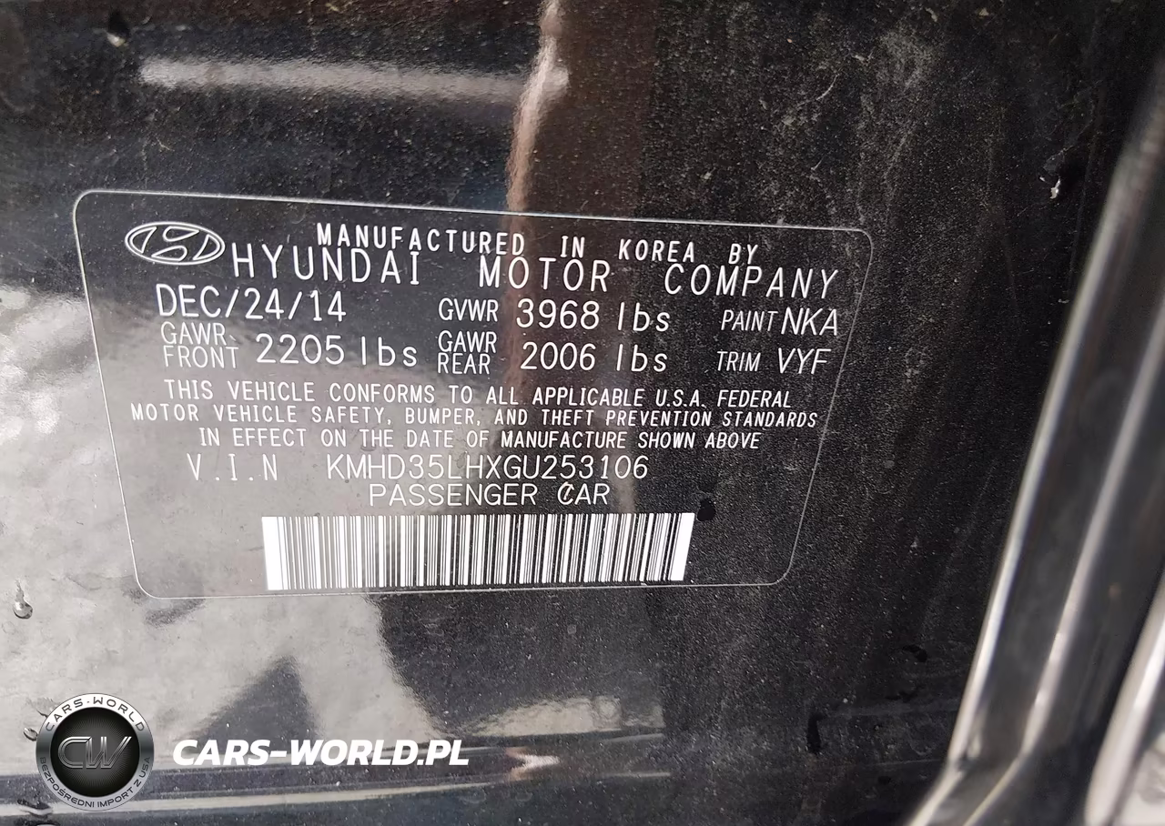2016 Hyundai Elantra Gt VIN:KMHD35LHXGU253106 - 9