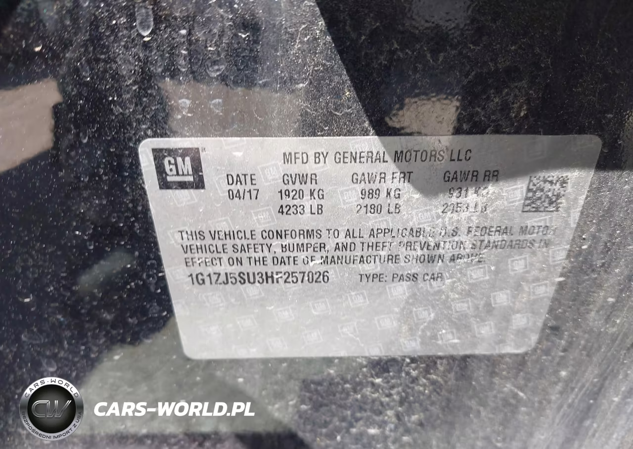 2017 Chevrolet Malibu Hybrid VIN:1G1ZJ5SU3HF257026 - 9