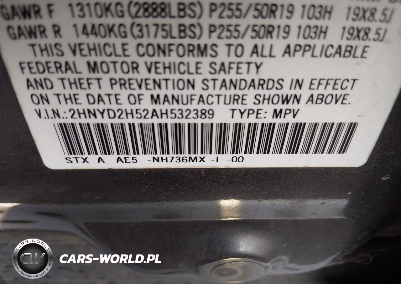 2010 Acura Mdx Advance Package VIN:2HNYD2H52AH532389 - 9