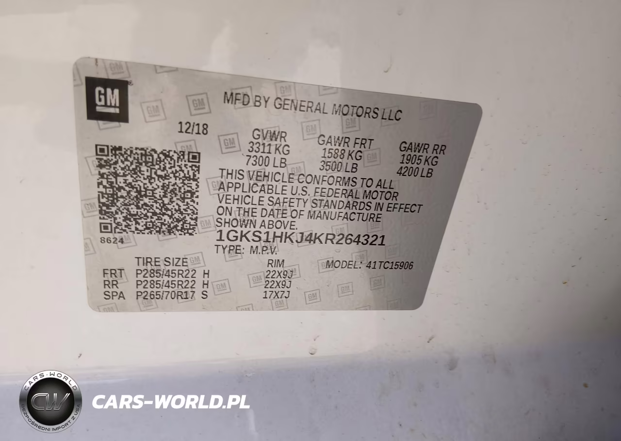 2019 GMC Yukon Xl Denali VIN:1GKS1HKJ4KR264321 - 9