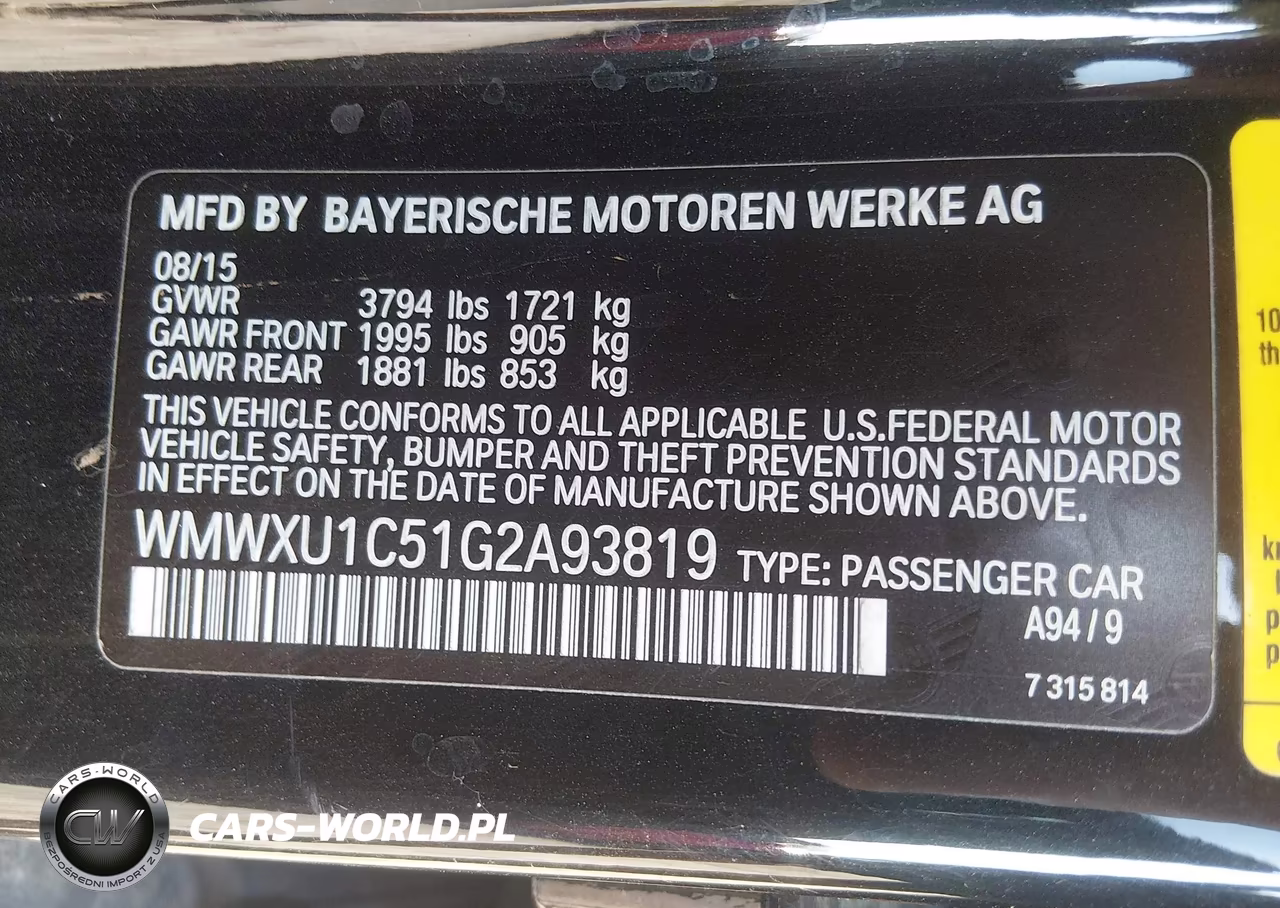 2016 Mini Hardtop Cooper VIN:WMWXU1C51G2A93819 - 9