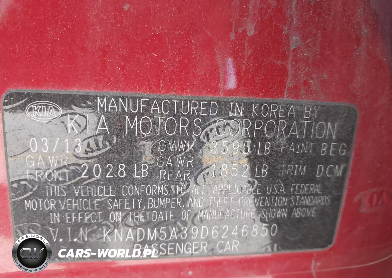 2013 Kia Rio Lx VIN:KNADM5A39D6246850 - 9