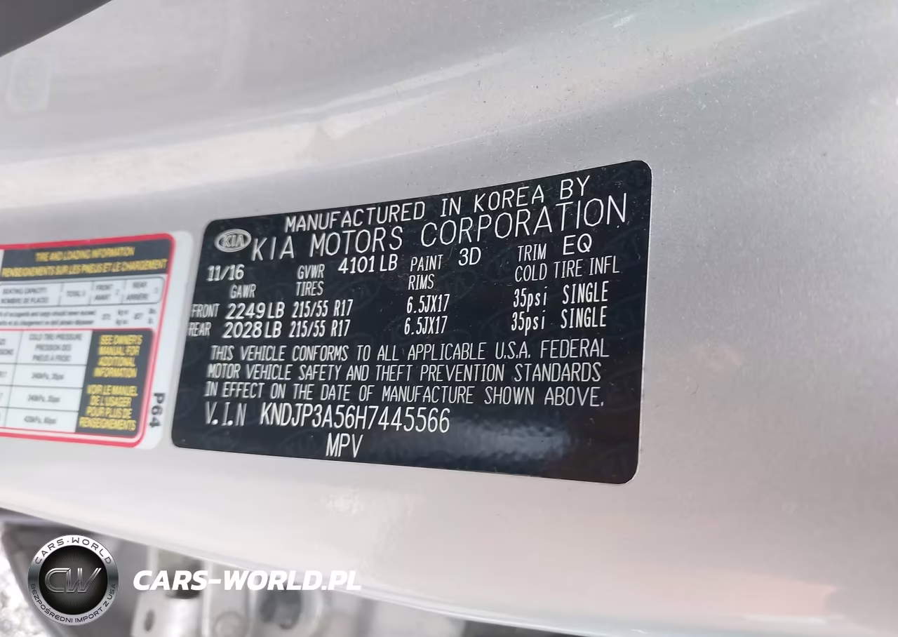 2017 Kia Soul + VIN:KNDJP3A56H7445566 - 9