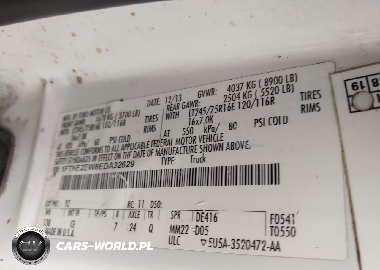 2014 Ford E-250 Commercial VIN:1FTNE2EW8EDA32629 - 9
