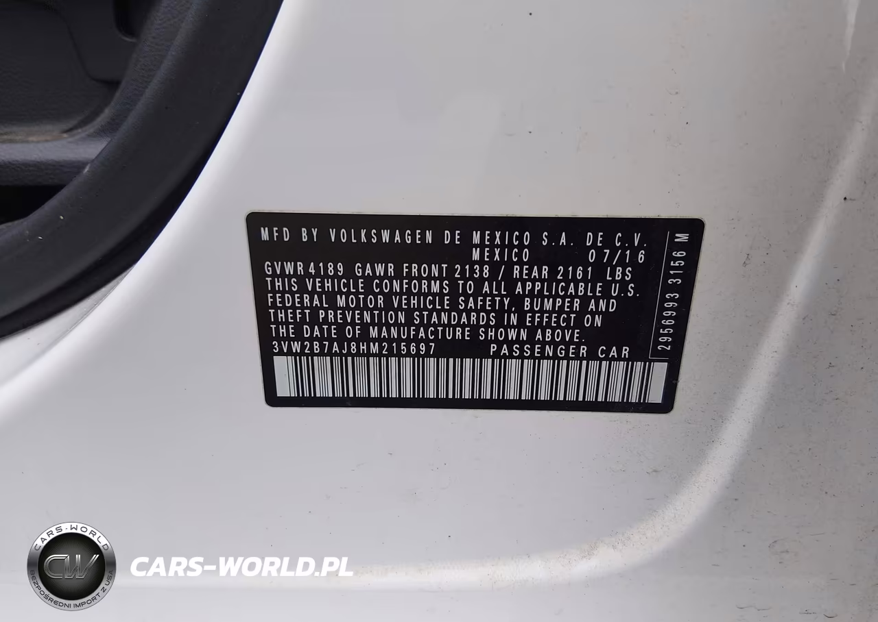 2017 Volkswagen Jetta 1.4T S VIN:3VW2B7AJ8HM215697 - 9