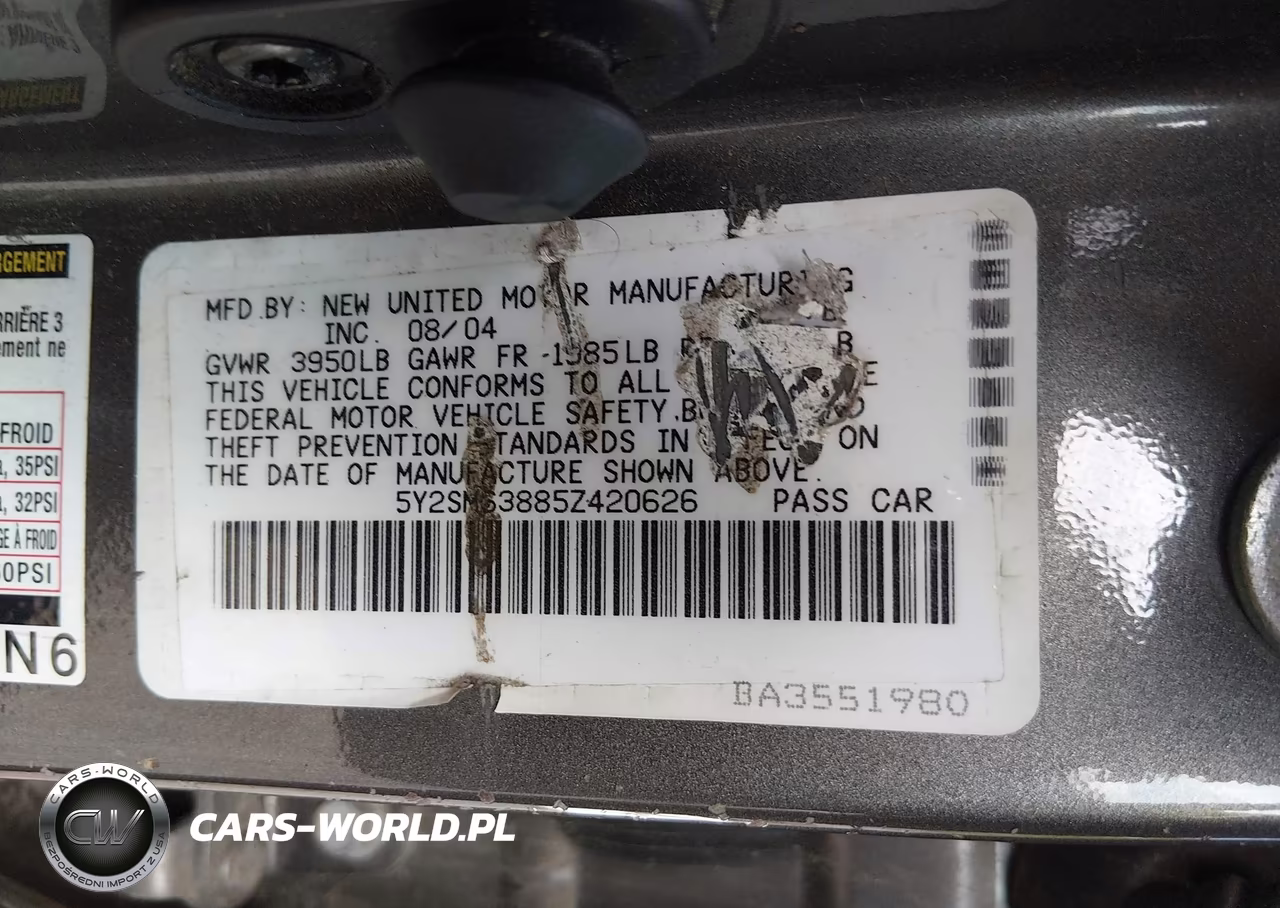 2005 Pontiac Vibe VIN:5Y2SM63885Z420626 - 9