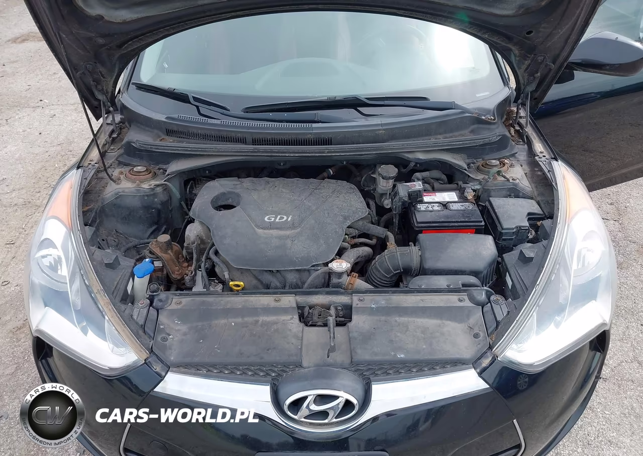 2012 Hyundai Veloster Base W-Red-Black VIN:KMHTC6AD3CU052482 - 10