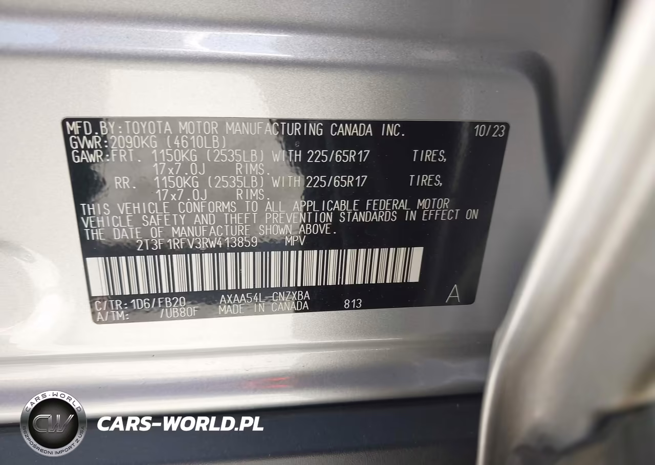 2024 Toyota Rav4 Le VIN:2T3F1RFV3RW413859 - 9