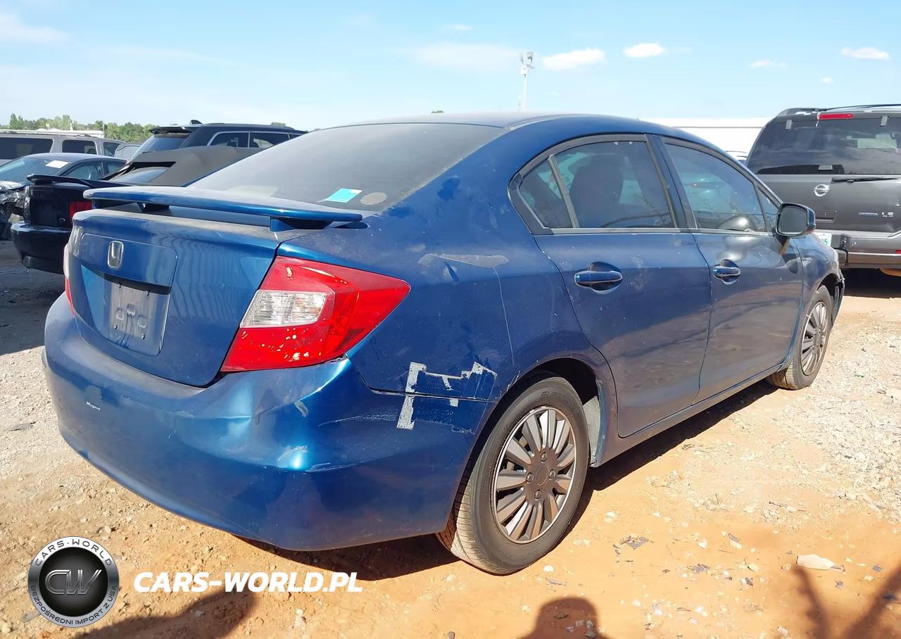 2012 Honda Civic Lx VIN:2HGFB2F51CH542521 - 4