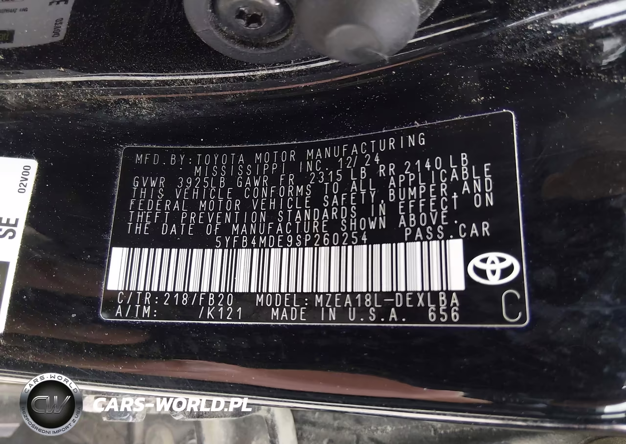 2025 Toyota Corolla Le VIN:5YFB4MDE9SP260254 - 9