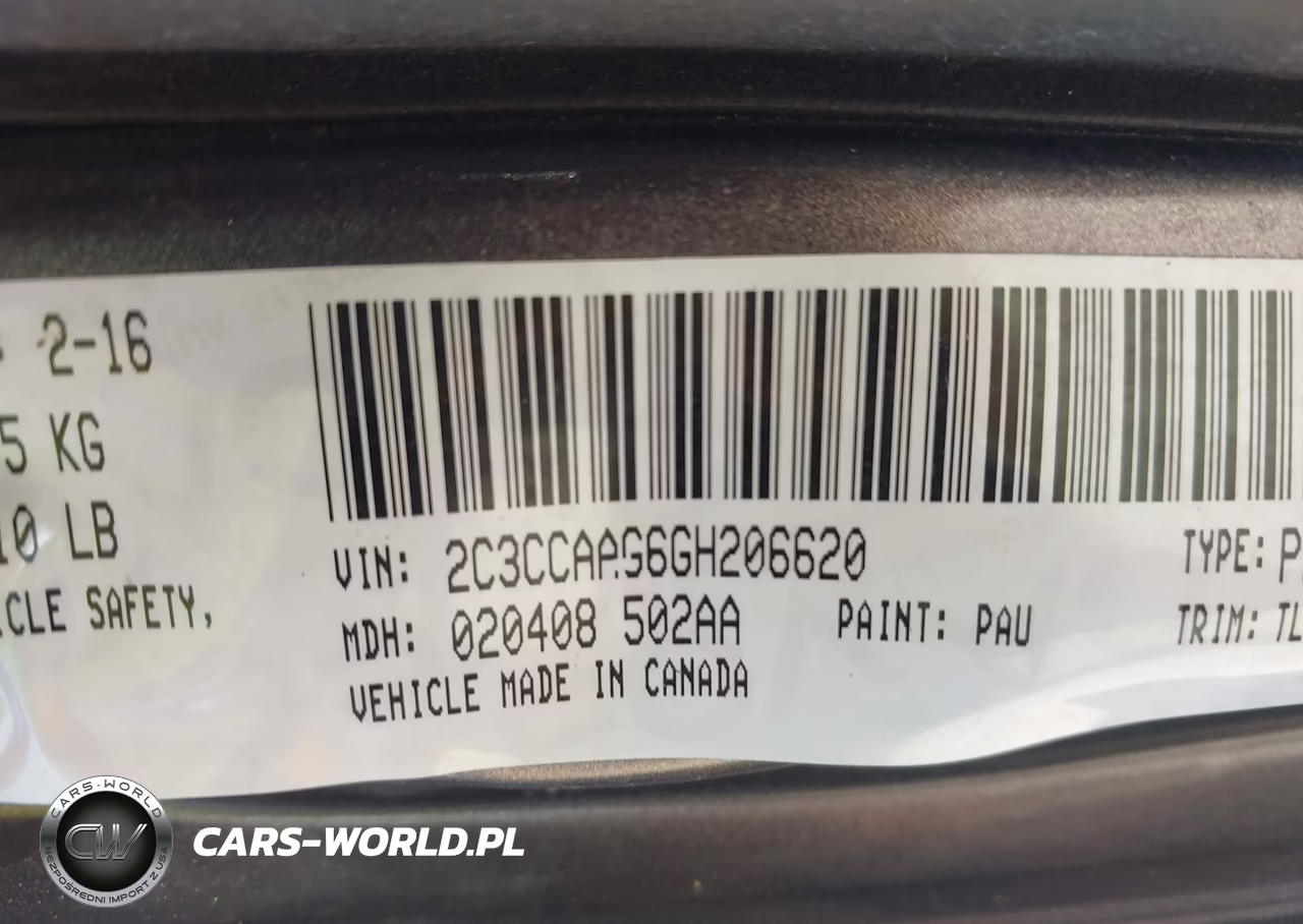 2016 Chrysler 300 Limited VIN:2C3CCAAG6GH206620 - 9