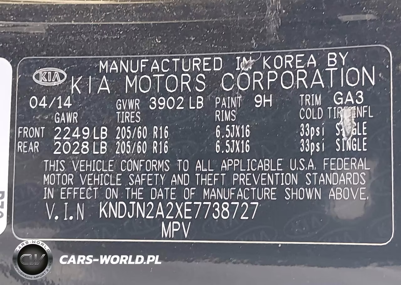 2014 Kia Soul VIN:KNDJN2A2XE7738727 - 9