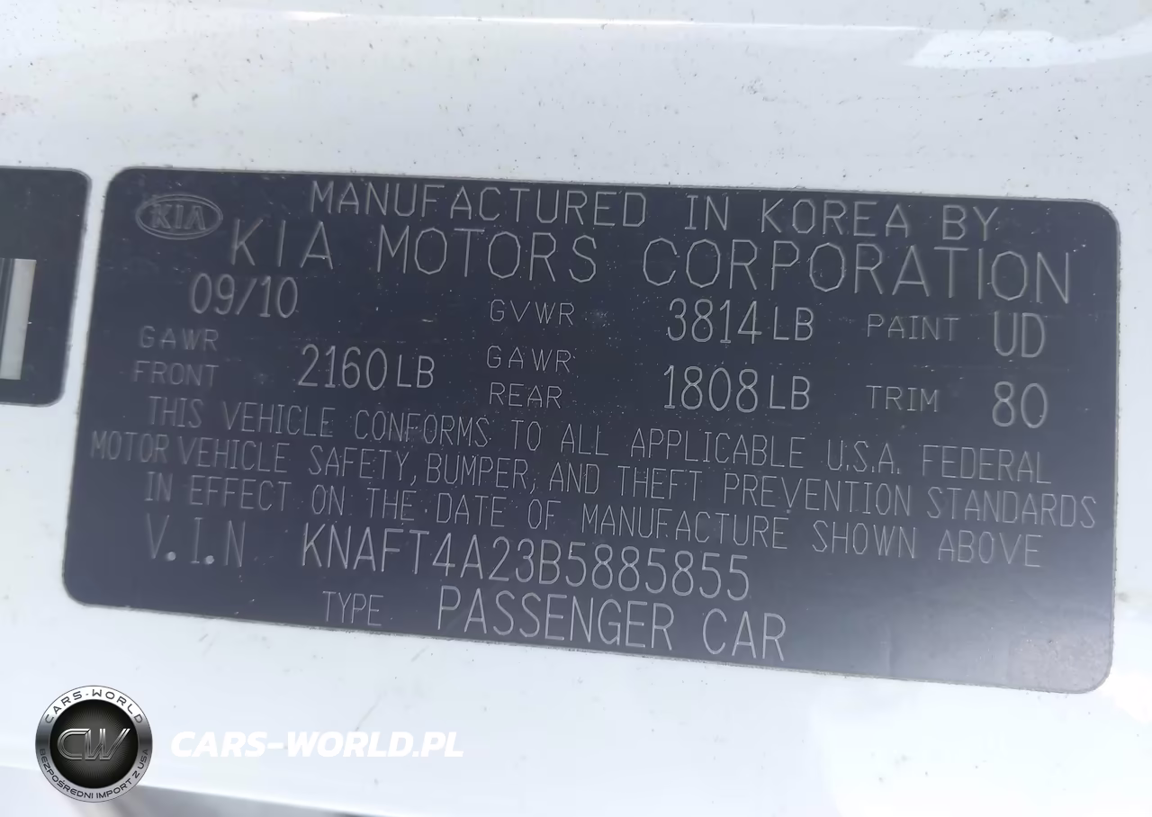 2011 Kia Forte Lx VIN:KNAFT4A23B5885855 - 9