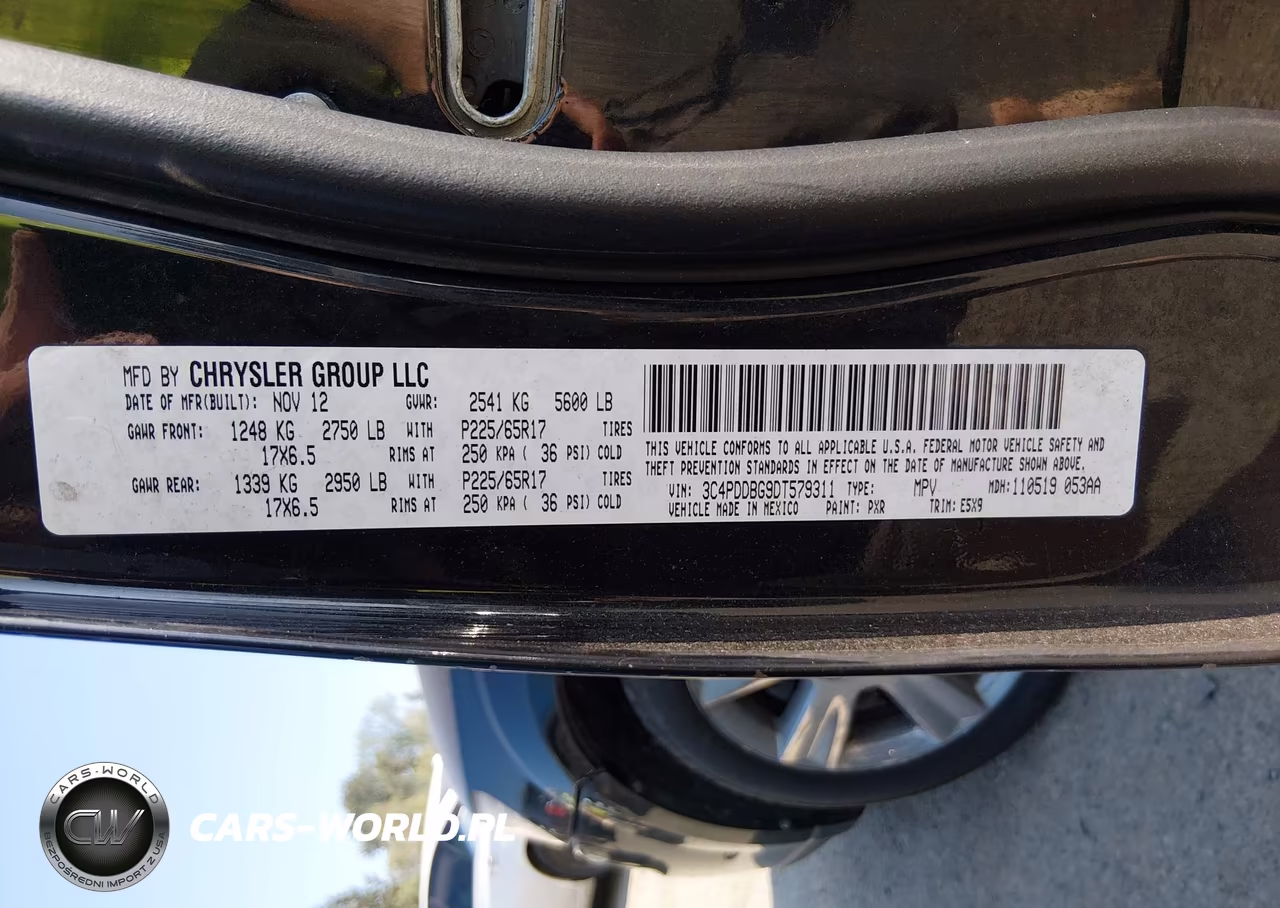 2013 Dodge Journey Sxt VIN:3C4PDDBG9DT579311 - 9