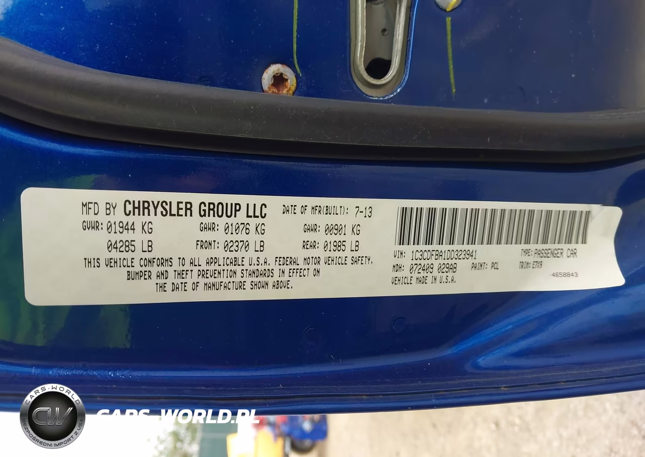 2013 Dodge Dart Sxt VIN:1C3CDFBA1DD323941 - 9