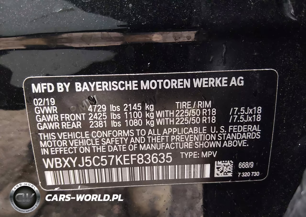 2019 BMW X2 xDrive28I VIN:WBXYJ5C57KEF83635 - 9