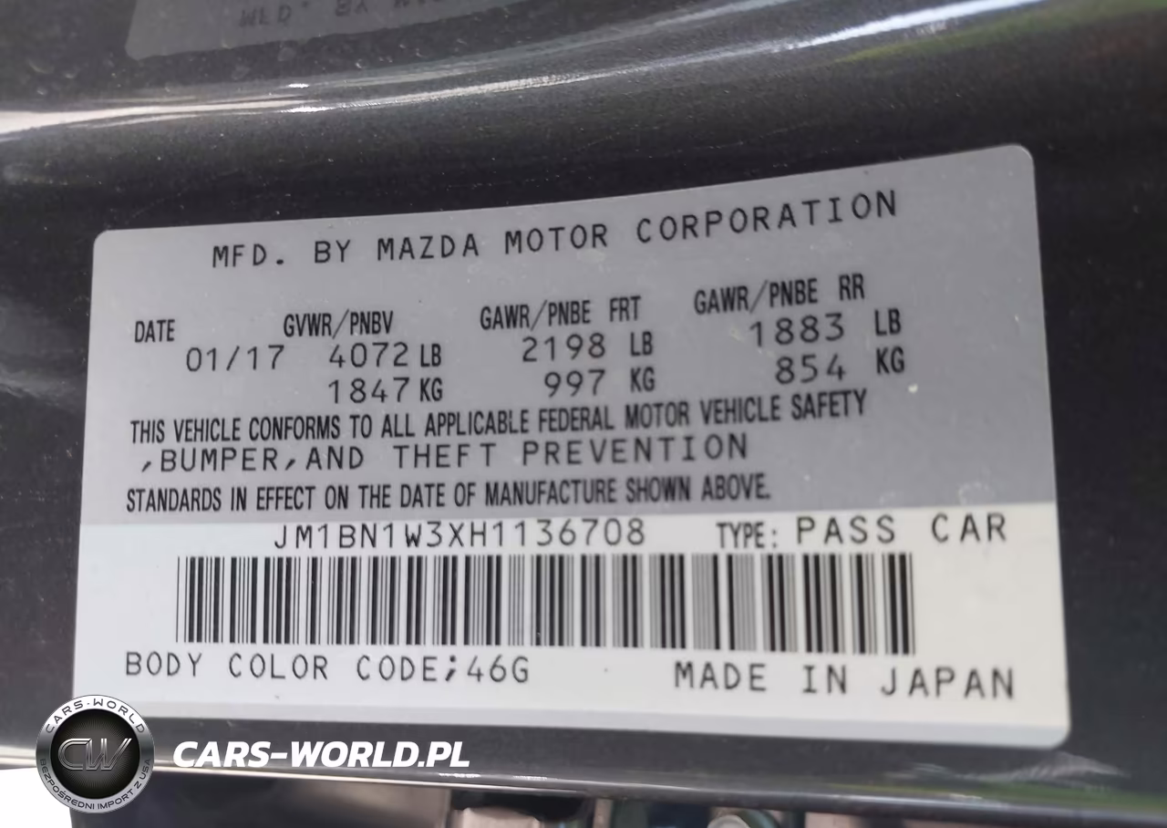 2017 Mazda Mazda3 Grand Touring VIN:JM1BN1W3XH1136708 - 9