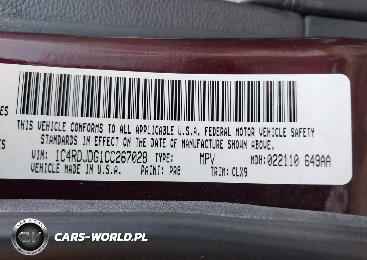 2012 Dodge Durango Crew VIN:1C4RDJDG1CC267028 - 9