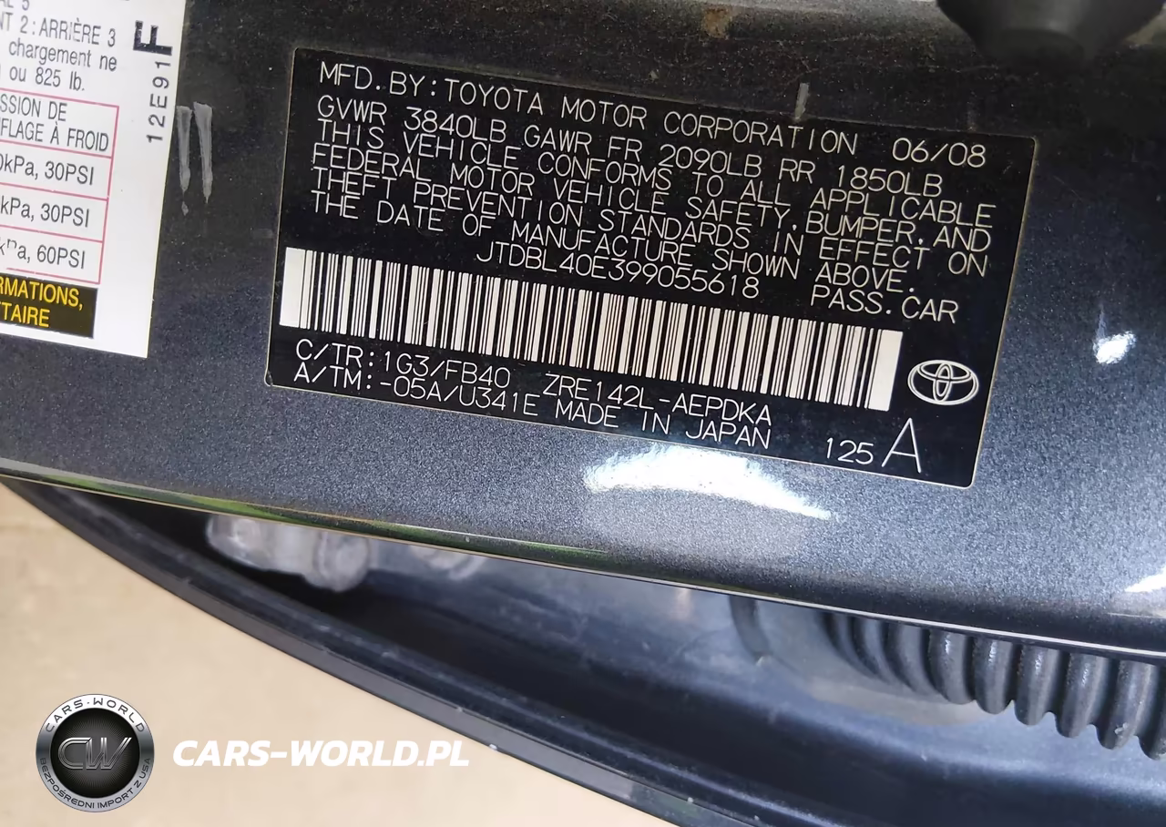 2009 Toyota Corolla Le VIN:JTDBL40E399055618 - 9